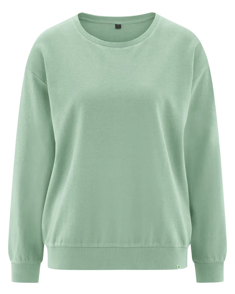 HempAge Hempage Damen vegan Sweatshirt Basic Menta Grün, Grün, – Produktbild 1 von 2