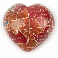 El Puente El Puente Deko-Herz "Welt" | Fair Trade & Handmade aus Kenia – Produktbild 1 von 1