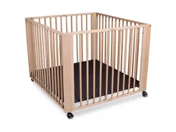 tiSsi® Laufgitter Moritz Buche, falt-/klappbar 89 x 85 cm, natur – Produktbild 1 von 1