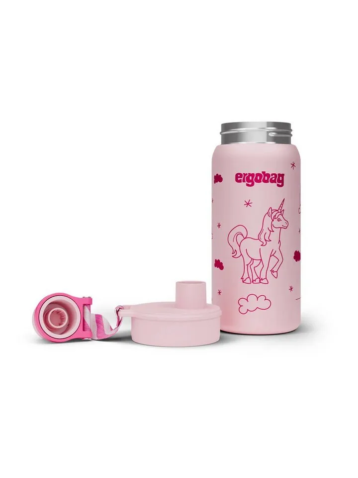 Ergobag Ergobag Trinkflasche Edelstahl Trinkflasche, auslaufsicher und kohlensäuregeeignet, Grün, – Produktbild 9 von 9