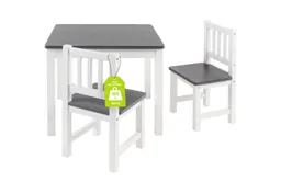 bomi bomi Kindersitzgruppe Holzsitzgruppe Amy, (Set, 3-tlg., oder 5 tlg. erhältlich), Kindertischgruppe, Tisch & Stühle Kinderzimmer, als Spiel- & Maltisch – Produktbild 1 von 1