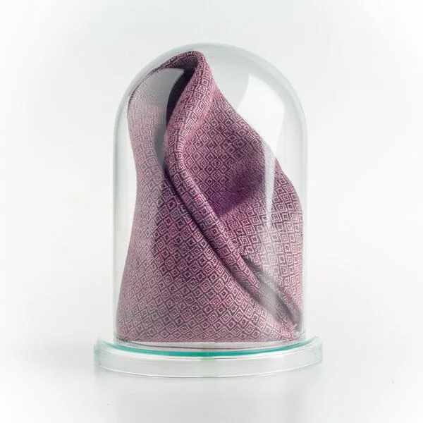 klYmp klYmp Einstecktuch Leinen Diamand, Mauve, – Produktbild 1 von 3