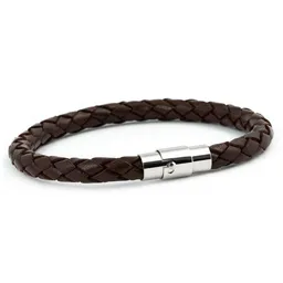 Simaru Simaru Handgeflochtene Echtlederarmband für Damen & Herren mit Magnetverschluss – Produktbild 1 von 1