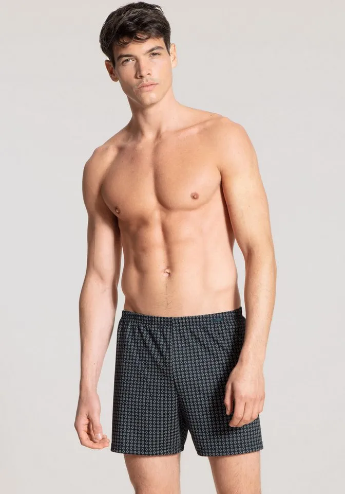 CALIDA CALIDA Boxer Prints Benefit (2-St) mit weichem Bund, Grau, – Produktbild 4 von 5