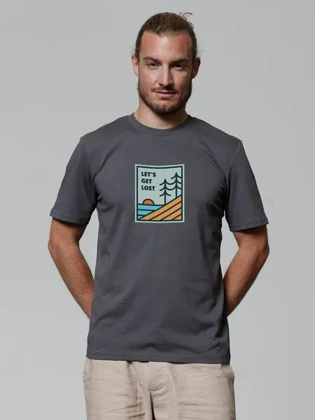 watapparel watapparel T-Shirt Unisex Let's Get Lost, Anthracite, – Produktbild 2 von 4