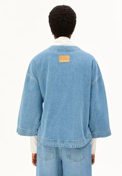 ARMEDANGELS ARMEDANGELS KIMONO Damen Jeansjacke aus TENCEL Lyocell Mix, Aero, – Produktbild 2 von 4