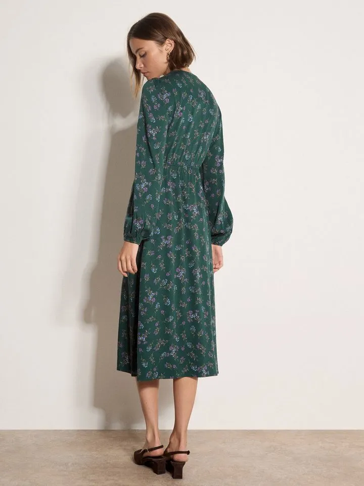 Apricot Apricot Midikleid Wadenlanges Kleid mit Blumenprint, Grün, – Produktbild 4 von 4