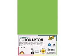 folia folia Fotokarton, 300 g/m², 50 x 70 cm, 10 Bogen, hellgrün – Produktbild 1 von 1