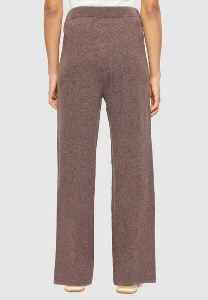 KnowledgeCotton Apparel KnowledgeCotton Apparel Posey Wide Knitted Pants, Demitasse (braun), – Produktbild 2 von 3
