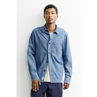 Rotholz Rotholz Herren vegan Hemd Denim Blau – Produktbild 1 von 1
