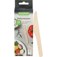 Kesper KESPER Einwegmesser aus FSC-Birkenholz, 30er-Pack, Länge 16 cm – Produktbild 1 von 1