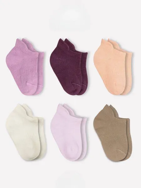 bistyle bistyle Baby-Sneaker Socken Basic 6er-Pack – zertifiziert, hoher Baumwollanteil, Rosemix, – Produktbild 1 von 4