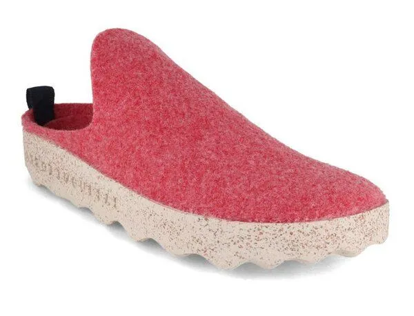 ASPORTUGUESAS ASPORTUGUESAS Come Filzpantoffeln mit Kork-Latex Sohle, Rot, – Produktbild 1 von 4