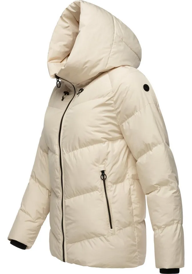 ragwear ragwear Steppjacke Cessi Wasserdichte Damen Winterjacke mit großer Kapuze, Braun, – Produktbild 3 von 5