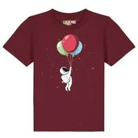 watabout kids watabout.kids T-Shirt Kinder Little Balloon Astronaut, Burgundy, – Produktbild 1 von 1