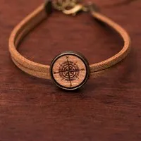 Himal Hemp Himal Hemp Kirschholz Armkettchen Onesize Vegan Armband, Hellbraun, – Produktbild 1 von 1
