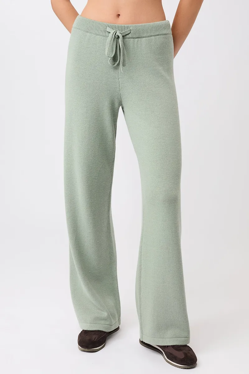 mandala MANDALA Damen vegan Lounge Hose In Wüstengrün, Grün, – Produktbild 1 von 2