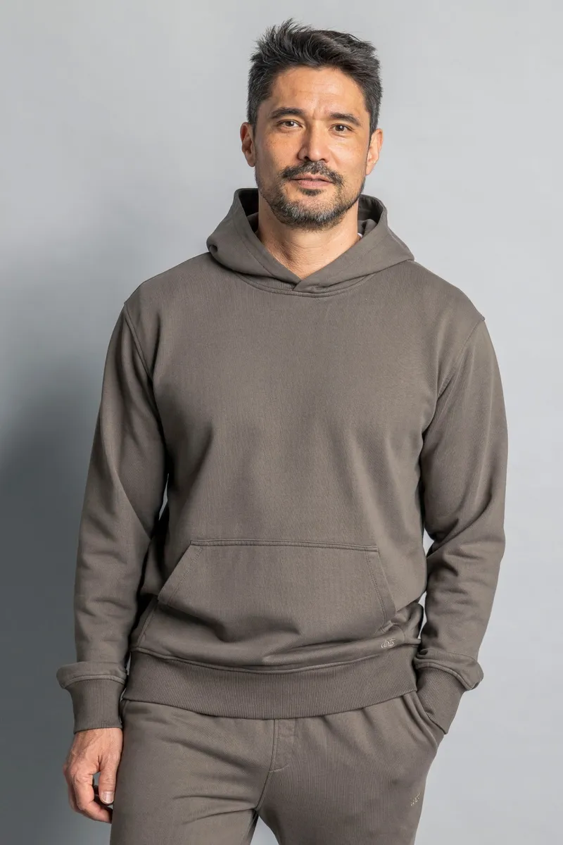 DIRTS DIRTS Herren vegan Hoodie Classic Steinbraun, Braun, – Produktbild 2 von 2