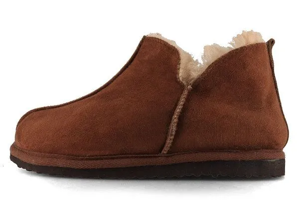 Lammbock Lammbock Lammfell Hausschuhe Stiefel Shearlock mit Outdoorsoohle, Cognac, – Produktbild 4 von 4