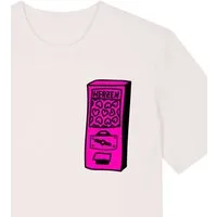 päfjes päfjes Der Herzen Automat - Kaugummiautomat - Fair Wear Unisex Bio T-Shirt, Pink, – Produktbild 1 von 1