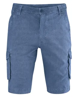HempAge Hempage Herren vegan Cargo Shorts Blueberry – Produktbild 1 von 1