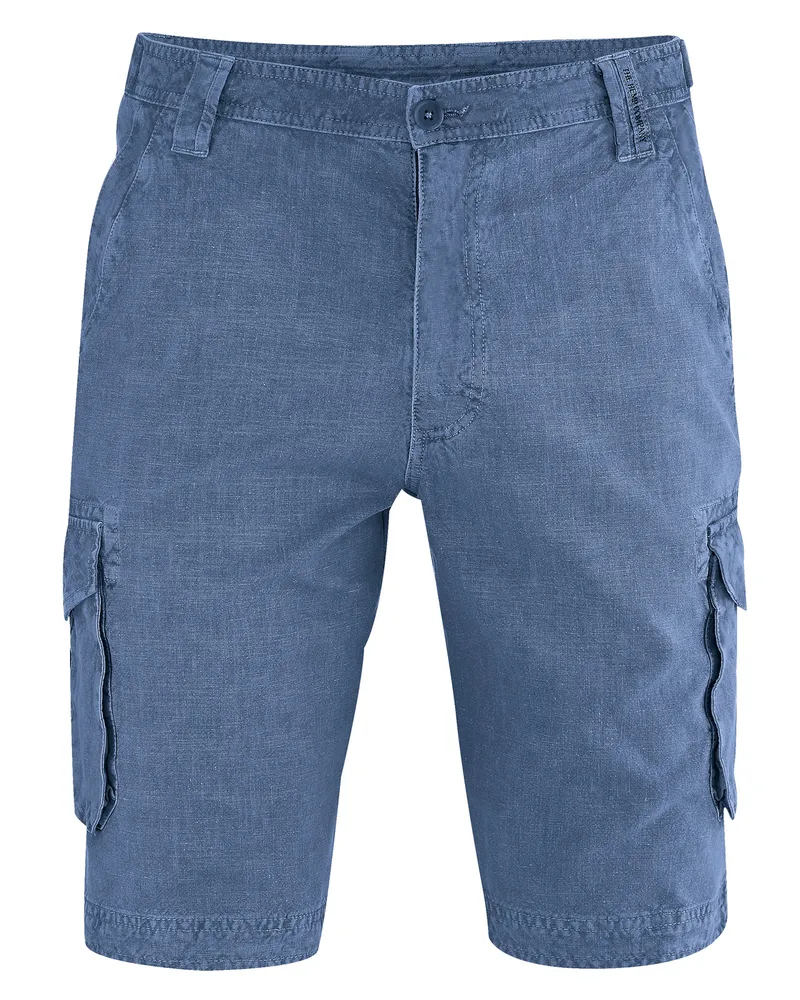 HempAge Hempage Herren vegan Cargo Shorts Blueberry, Blau, – Produktbild 1 von 2