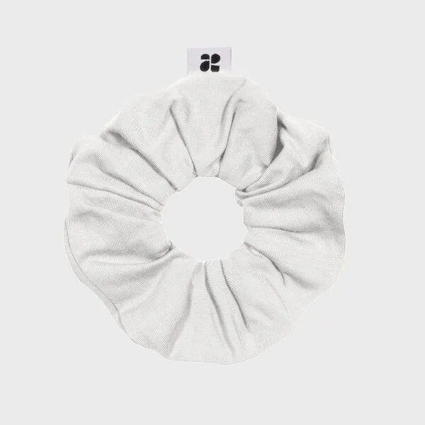 New Orchard New Orchard Upcycled Vegan Scrunchie, Weiß, – Produktbild 1 von 2