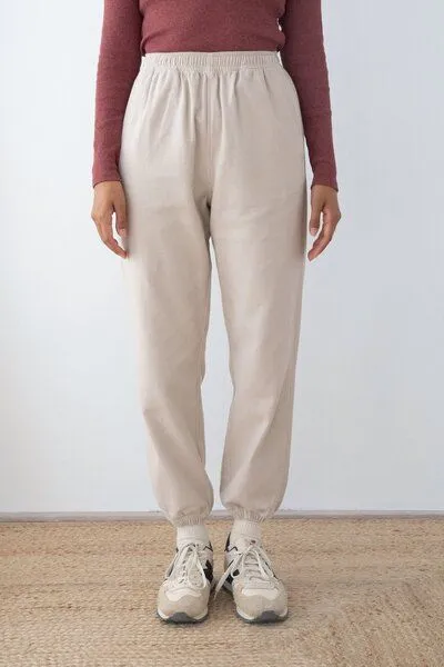 TWOTHIRDS TWOTHIRDS Flanellhose Solmara, Feather grey, – Produktbild 3 von 3