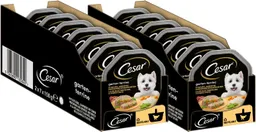 Cesar Cesar CESAR® Schale Garten-Terrine mit Geflügel, Gemüse und Reis 14 x 150g, Nassfutter für: Hunde – Produktbild 1 von 1