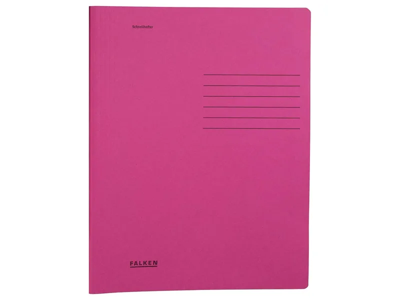 Falken Falken Schnellhefter DIN A4 aus Recyclingkarton 240 g/m², intensiv fuchsia – Produktbild 1 von 1