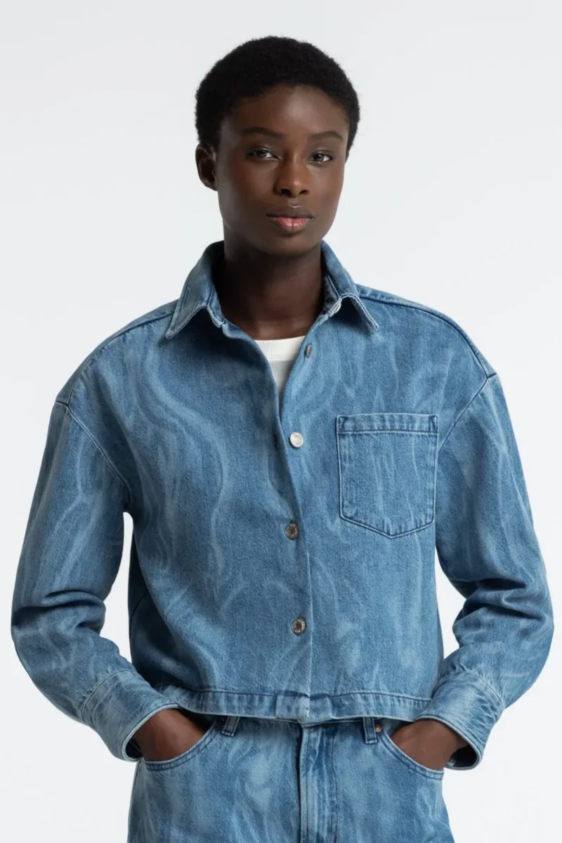 Kings Of Indigo Kings of Indigo Damen vegan Jacke Quinn Olympos Blau, Blau, – Produktbild 2 von 2