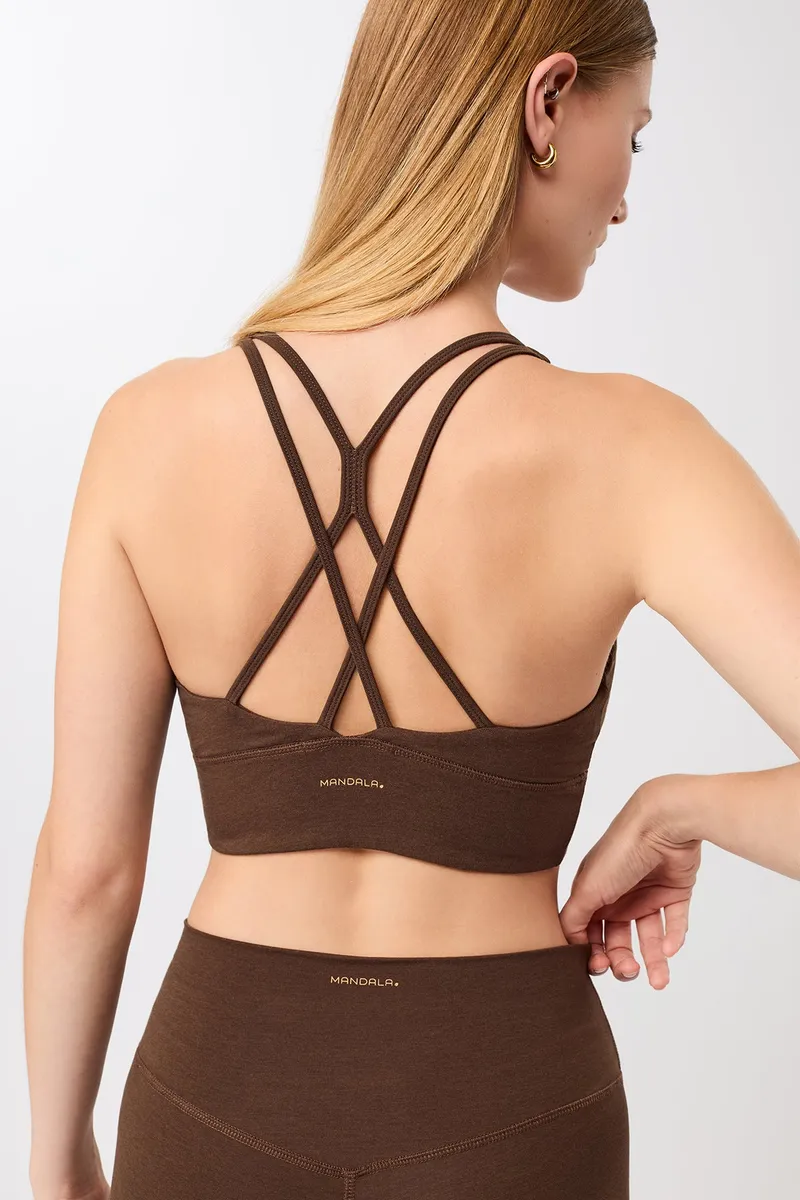 mandala MANDALA Damen vegan Bh New Studio Wilderness, Braun, – Produktbild 2 von 2
