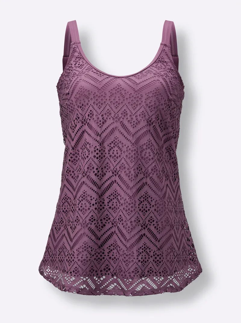 feel good Tankini-Oberteil violett, Violett, – Produktbild 1 von 2