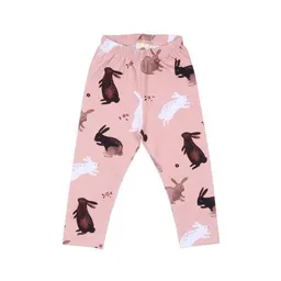 Walkiddy Leggings Kleinkinder Rosa Bio-Baumwolle – Walkiddy Happy Rabbits, nachhaltig, GOTS-zertifiziert, bequem, elastisch, umweltfreundlich, fair produziert – Produktbild 1 von 1