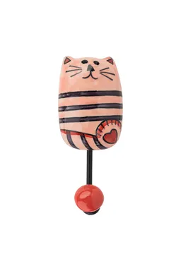 Tranquillo Wandhaken ROSE CAT - rosa – Produktbild 1 von 1