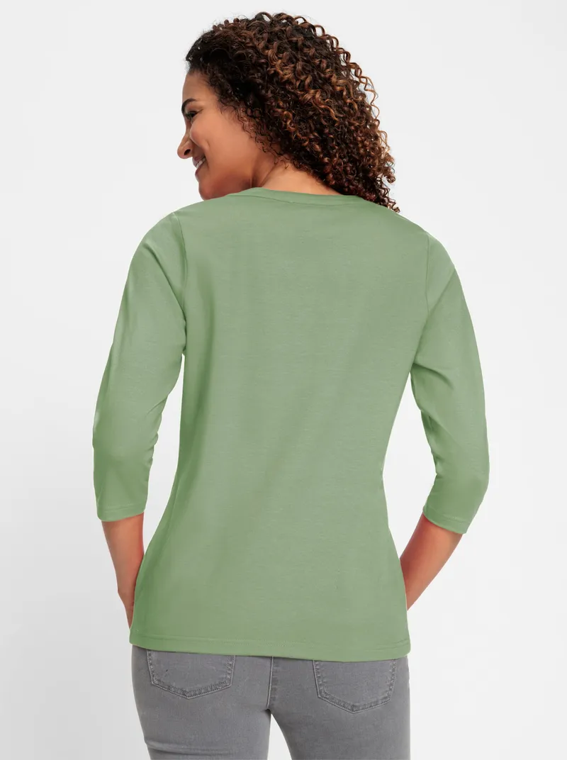 Witt 3/4-Arm-Shirt eucalyptus, Eucalyptus, – Produktbild 2 von 2