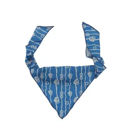 Walkiddy Baby Dreieckstuch Bio-Baumwolle GOTS Sailor’s Knot blau, maritimes Halstuch & Spucktuch, weich, atmungsaktiv, saugstark, verstellbarer Verschluss, nachhaltiges Accessoire für jeden Tag von Walkiddy – Produktbild 1 von 1