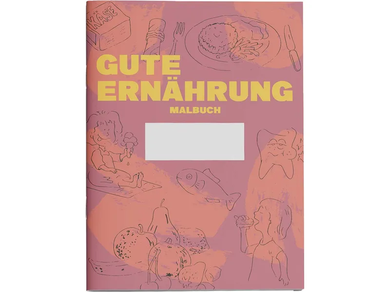 Malbuch "Gute Ernährung" Format A4, 12 Seiten – Produktbild 1 von 1