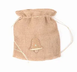 El Puente El Puente Jute-Sack mit Anhänger und Zugband | Fair Trade & Handmade aus Bangladesch – Produktbild 1 von 1
