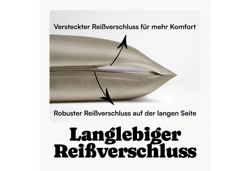Seralino Bettwäsche Set in Gr. 135x200, 155x220, 200x200 cm, 100% Lyocell (Tencel), Besonders weich & atmungsaktiv – aus natürlichen Eukalyptusfasern, Braun, – Produktbild 5 von 5