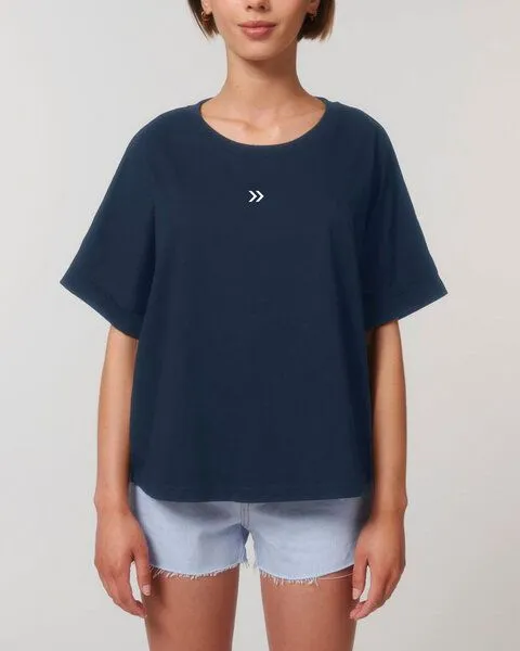 Human Family Human Family Oversize Damen T-Shirt "Skip", Navy, – Produktbild 2 von 3