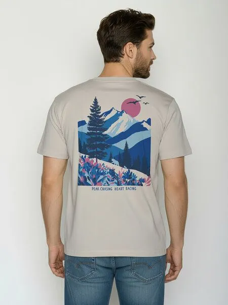GreenBomb GREENBOMB T-Shirt Mountain Bloom Fusion, Sandstone, – Produktbild 4 von 4