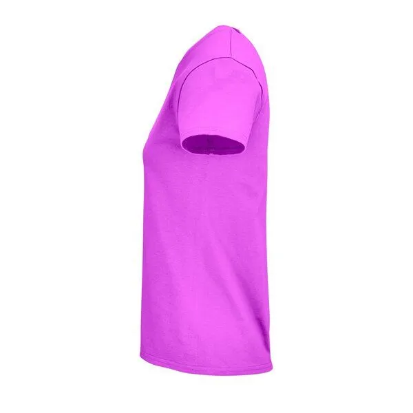 Sol's Sol's Damen T-Shirt Kurzarm Rundhals aus Bio - Baumwolle, Orchid pink, – Produktbild 3 von 3