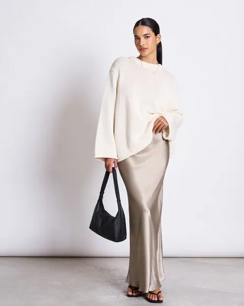 JAN N JUNE JAN N JUNE Strickpullover SONA aus Bio-Baumwolle GOTS, Offwhite (weiß), – Produktbild 1 von 2