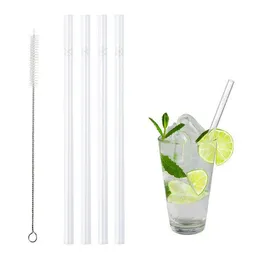 Contento Contento Glastrinkhalm 21 cm, 4 Stück, Eiskristall, mit Bürste – Produktbild 1 von 1