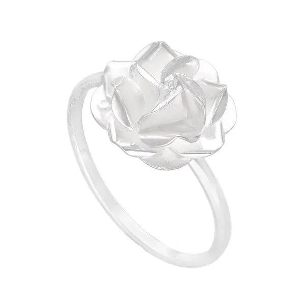 pakilia pakilia Silber Ring Rosenblüte Fair-Trade und handmade, Silver, – Produktbild 3 von 8