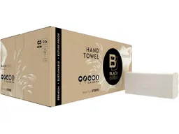 BlackSatino BlackSatino Papierhandtücher "GreenGrow" V-Falz, 25 x 23 cm, 3.210 Blatt, light beige – Produktbild 1 von 1