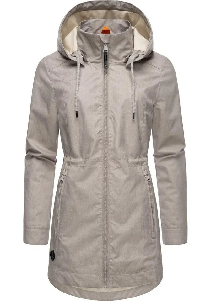 ragwear ragwear Kurzmantel Dakkota II Wasserdichter Outdoormantel für die Übergangszeit, Braun, – Produktbild 2 von 4