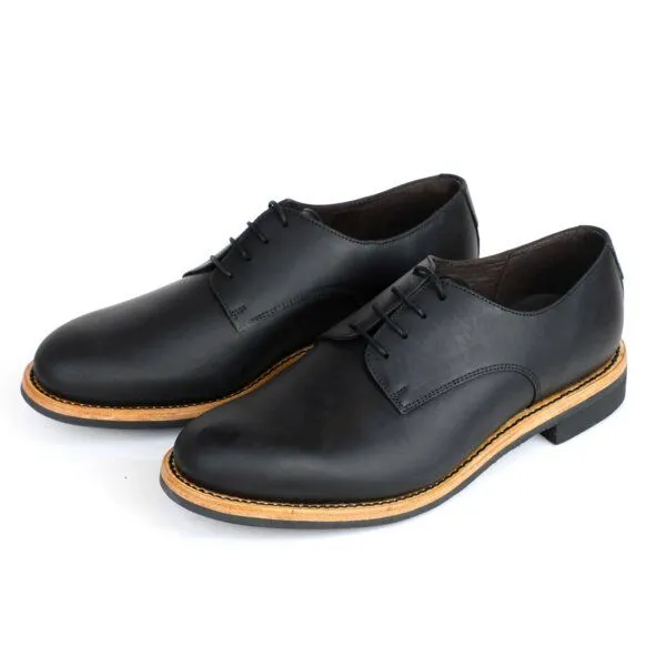 SORBAS SORBAS Welted No.3 rahmengenähte Halbschuhe aus Leder, Black (schwarz), – Produktbild 3 von 4