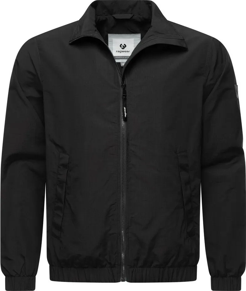 ragwear ragwear Outdoorjacke Holdeon Stylische Herren Übergangsjacke aus Ripstop-Material, Schwarz, – Produktbild 2 von 4